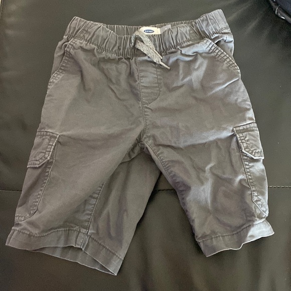 Old Navy Boys Grey Khakis with Velcro Pockets - Picture 1 of 4